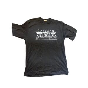 NWOT Vintage Tee "Cat Scan" by Lulu Cotheslime Co 100% Cotton Sz XL.